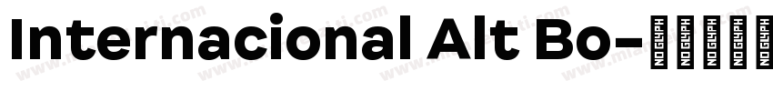 Internacional Alt Bo字体转换